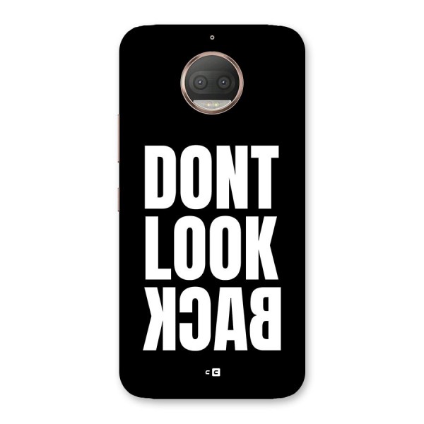 Dont Look Back Back Case for Moto G5s Plus