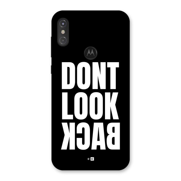 Dont Look Back Back Case for Motorola One Power