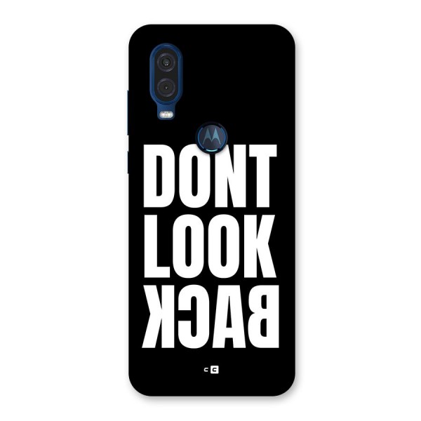 Dont Look Back Back Case for Motorola One Vision