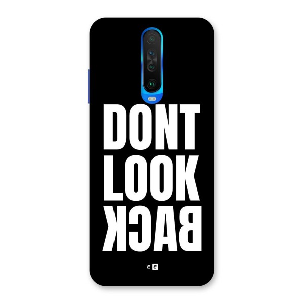 Dont Look Back Back Case for Poco X2