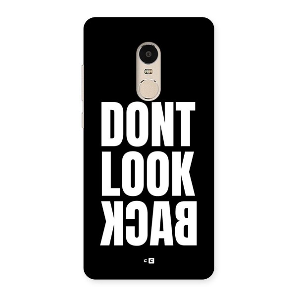 Dont Look Back Back Case for Redmi Note 4