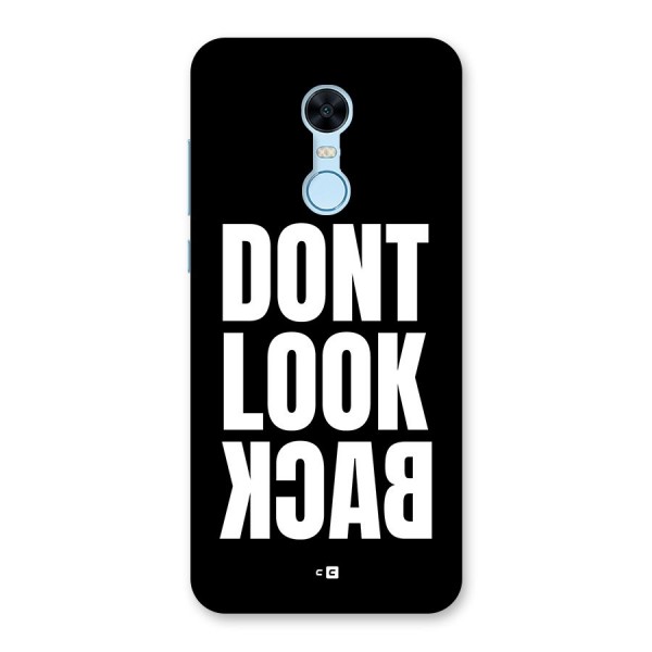 Dont Look Back Back Case for Redmi Note 5