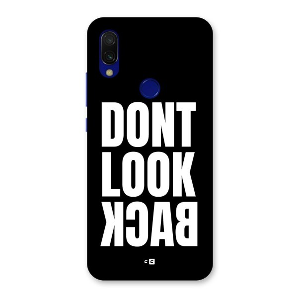 Dont Look Back Back Case for Redmi Y3