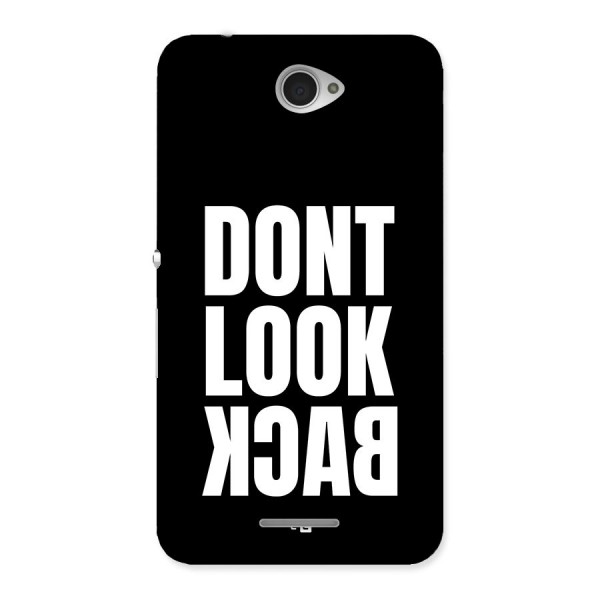 Dont Look Back Back Case for Xperia E4