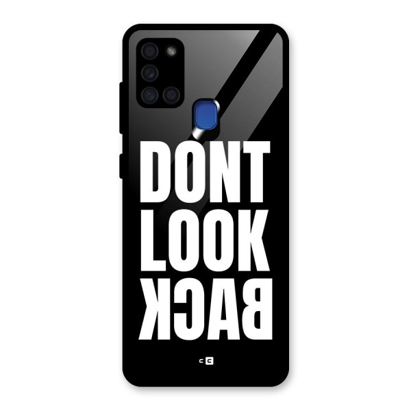 Dont Look Back Glass Back Case for Galaxy A21s