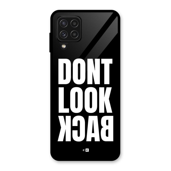 Dont Look Back Glass Back Case for Galaxy A22 4G