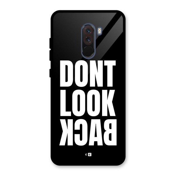 Dont Look Back Glass Back Case for Poco F1