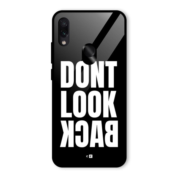 Dont Look Back Glass Back Case for Redmi Note 7