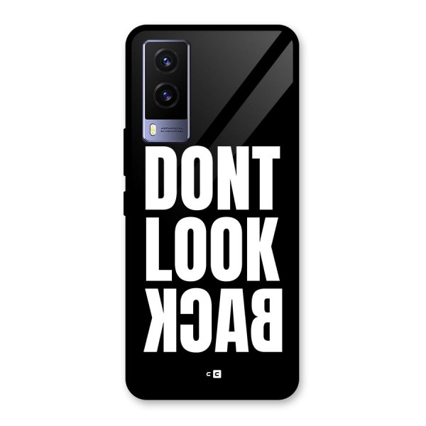 Dont Look Back Glass Back Case for Vivo V21e 5G