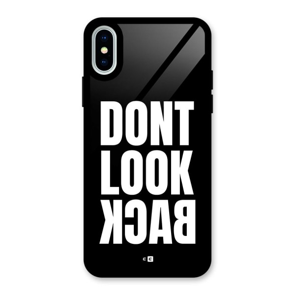 Dont Look Back Glass Back Case for iPhone X