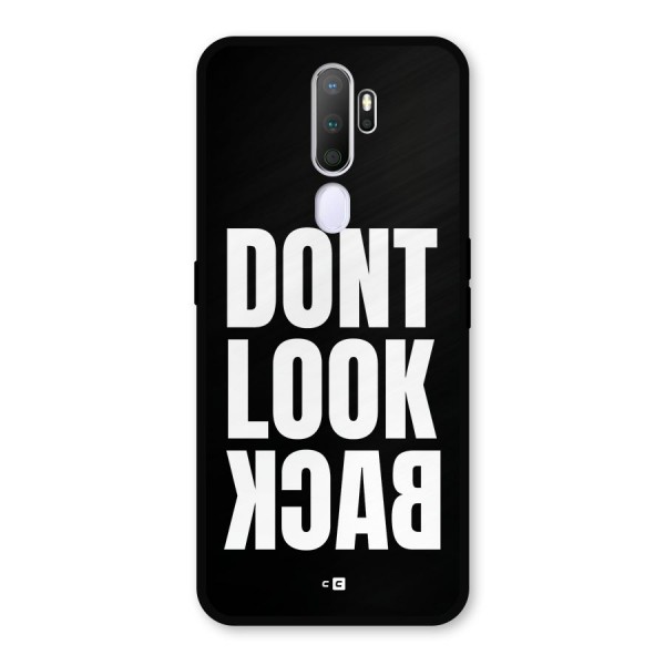 Dont Look Back Metal Back Case for Oppo A5 (2020)