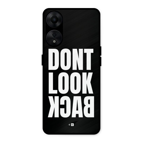 Dont Look Back Metal Back Case for Oppo A78 5G