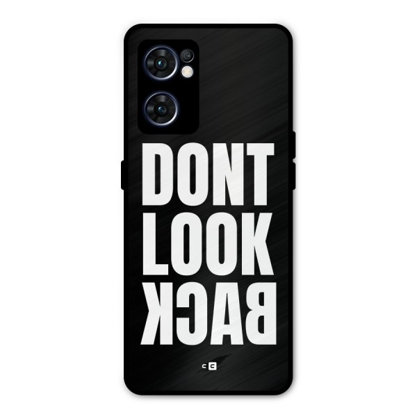 Dont Look Back Metal Back Case for Oppo Reno7 5G