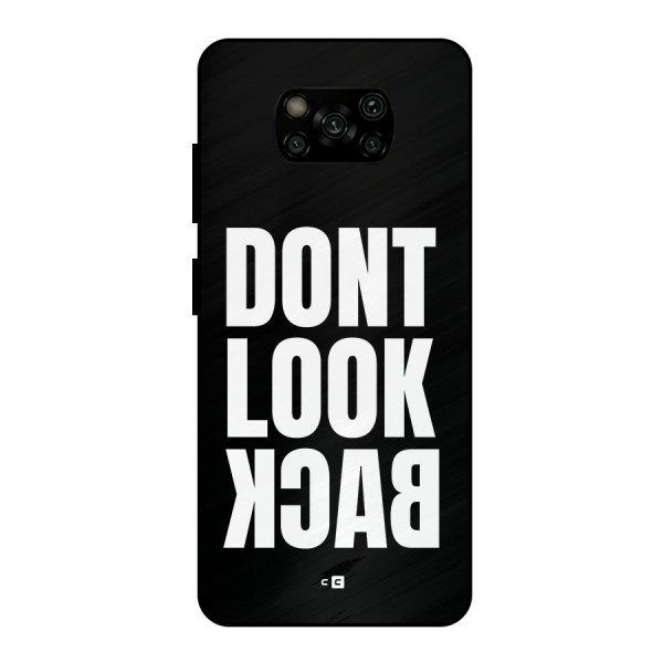 Dont Look Back Metal Back Case for Poco X3