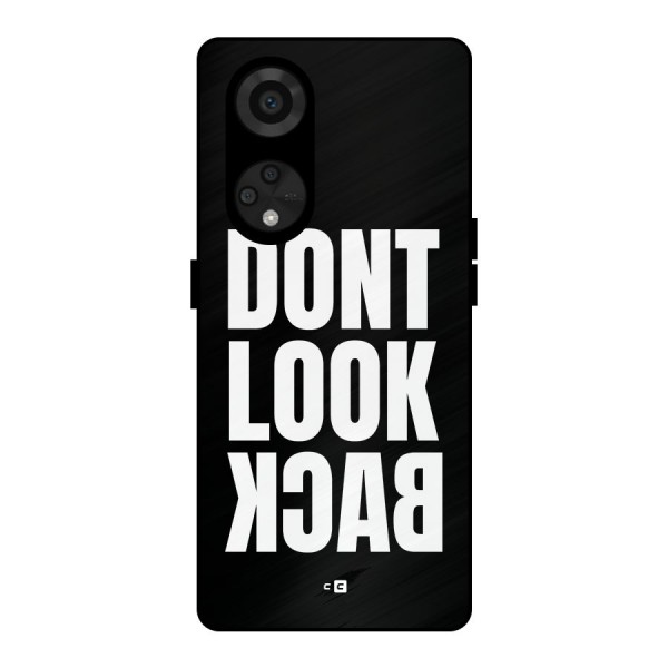 Dont Look Back Metal Back Case for Reno8 T 5G