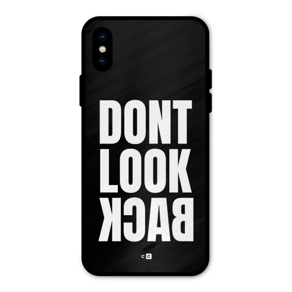 Dont Look Back Metal Back Case for iPhone XS