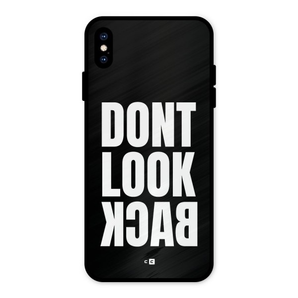 Dont Look Back Metal Back Case for iPhone XS Max