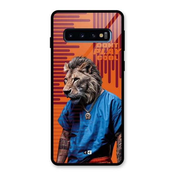 Dont Play Cool Glass Back Case for Galaxy S10