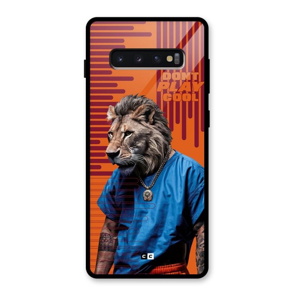 Dont Play Cool Glass Back Case for Galaxy S10 Plus