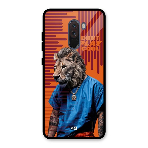 Dont Play Cool Glass Back Case for Poco F1