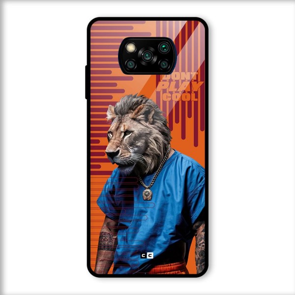 Dont Play Cool Glass Back Case for Poco X3