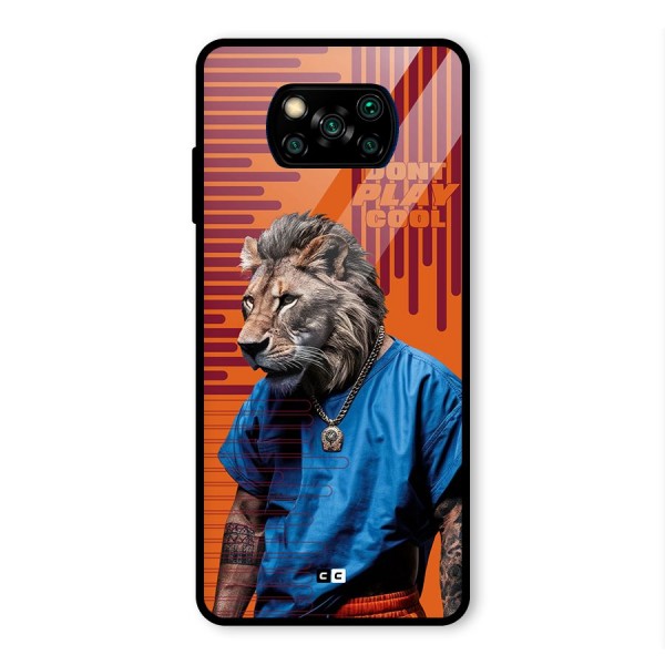 Dont Play Cool Glass Back Case for Poco X3 Pro