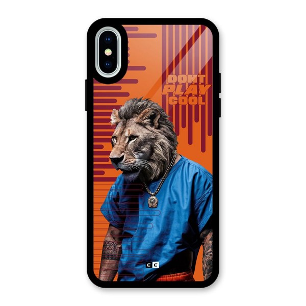 Dont Play Cool Glass Back Case for iPhone X