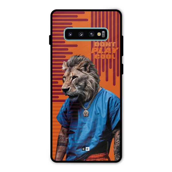 Dont Play Cool Metal Back Case for Galaxy S10 Plus