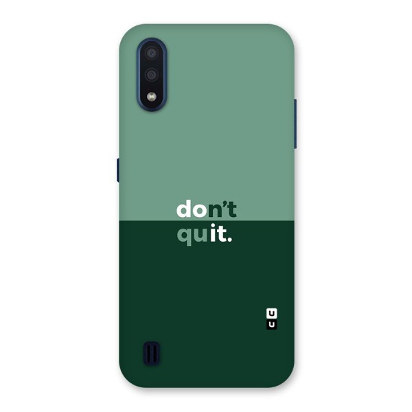 Dont Quit Do It Back Case for Galaxy M01