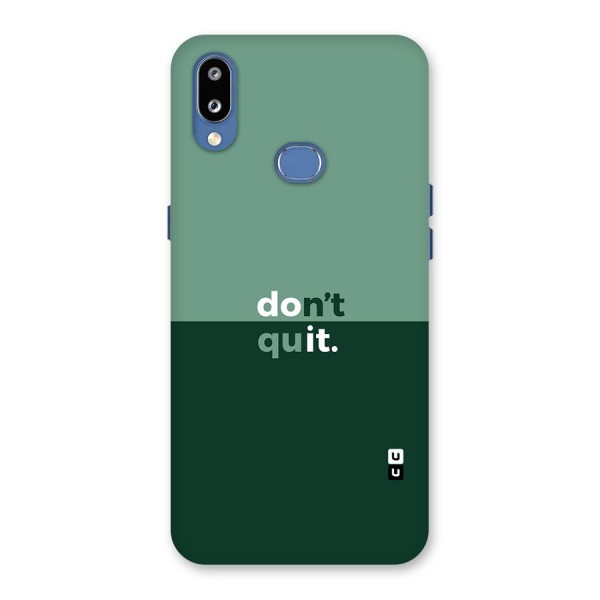 Dont Quit Do It Back Case for Galaxy M01s