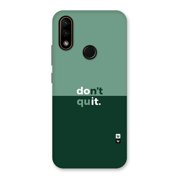 Dont Quit Do It Back Case for Lenovo A6 Note