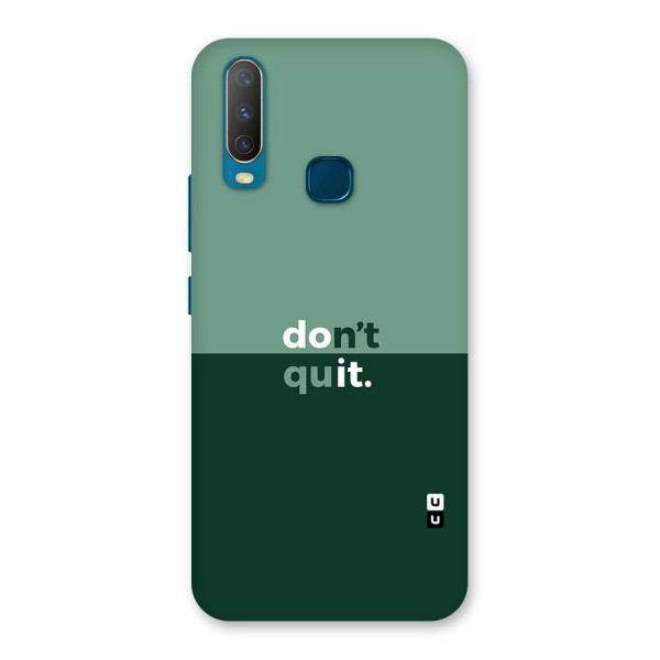 Dont Quit Do It Back Case for Vivo Y12