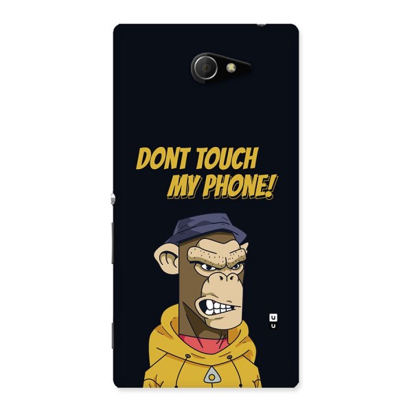 Dont Touch My Phone Back Case for Xperia M2