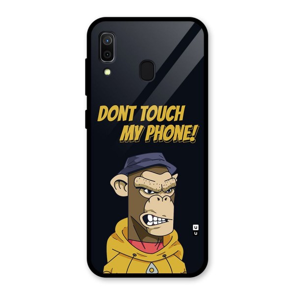 Dont Touch My Phone Glass Back Case for Galaxy A30