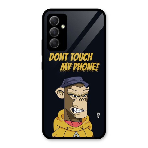 Dont Touch My Phone Glass Back Case for Galaxy A34