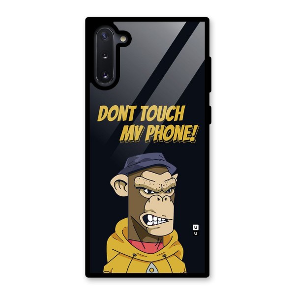 Dont Touch My Phone Glass Back Case for Galaxy Note 10