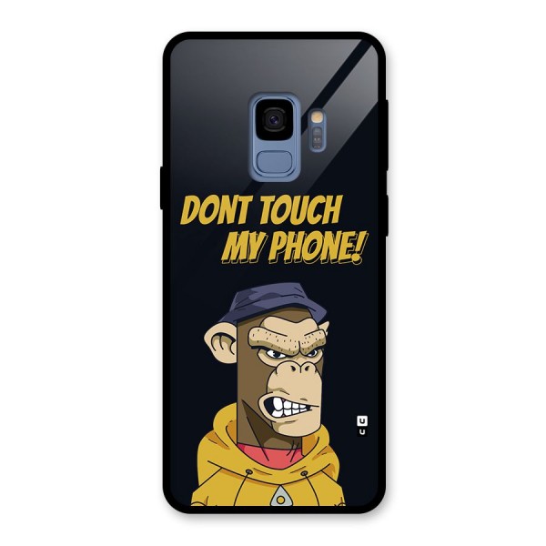 Dont Touch My Phone Glass Back Case for Galaxy S9