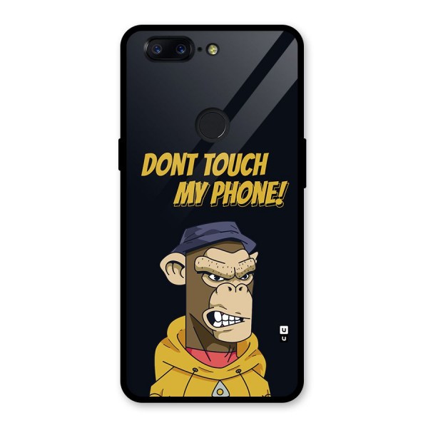 Dont Touch My Phone Glass Back Case for OnePlus 5T