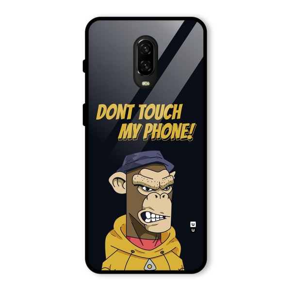 Dont Touch My Phone Glass Back Case for OnePlus 6T