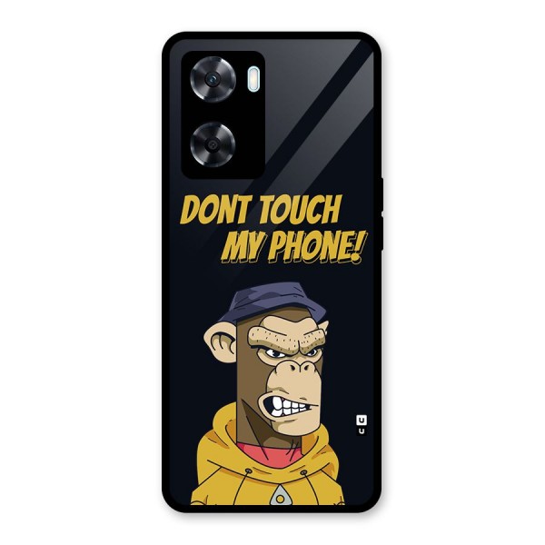 Dont Touch My Phone Glass Back Case for Oppo A77