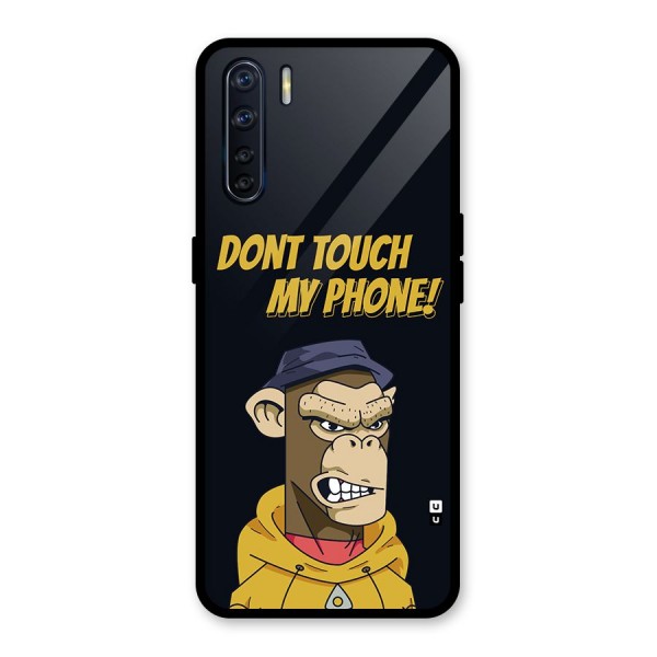 Dont Touch My Phone Glass Back Case for Oppo F15