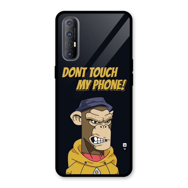 Dont Touch My Phone Glass Back Case for Oppo Reno3 Pro