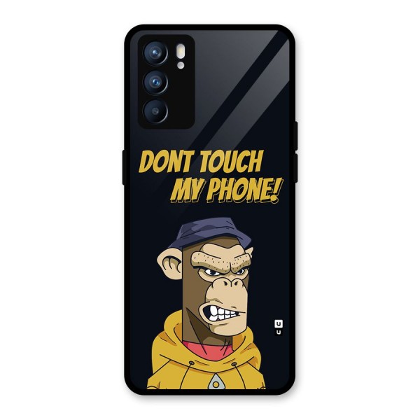 Dont Touch My Phone Glass Back Case for Oppo Reno6 5G