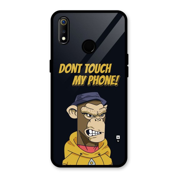 Dont Touch My Phone Glass Back Case for Realme 3