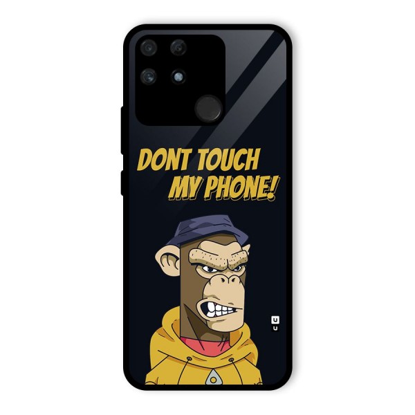 Dont Touch My Phone Glass Back Case for Realme Narzo 50A