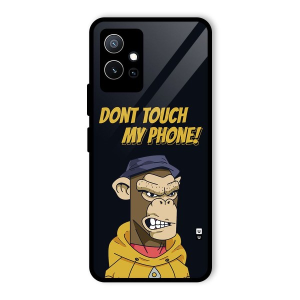 Dont Touch My Phone Glass Back Case for Vivo T1 5G