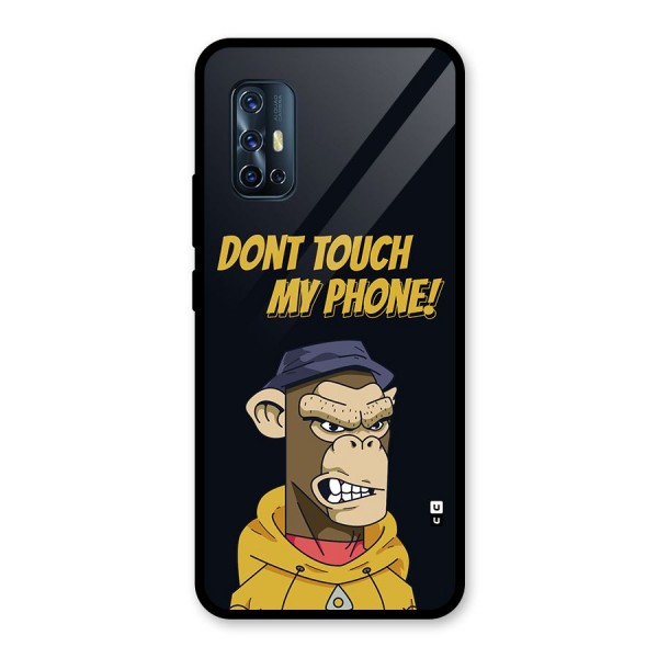 Dont Touch My Phone Glass Back Case for Vivo V17