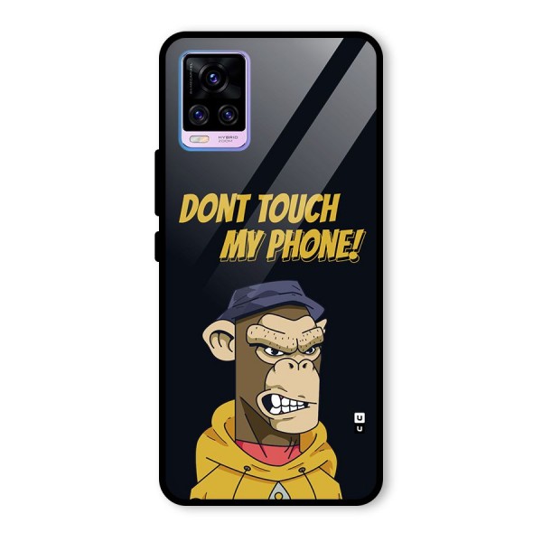 Dont Touch My Phone Glass Back Case for Vivo V20 Pro