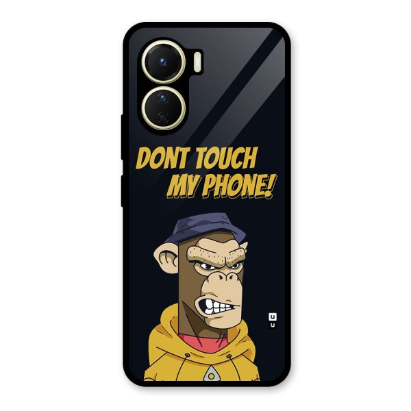 Dont Touch My Phone Glass Back Case for Vivo Y16