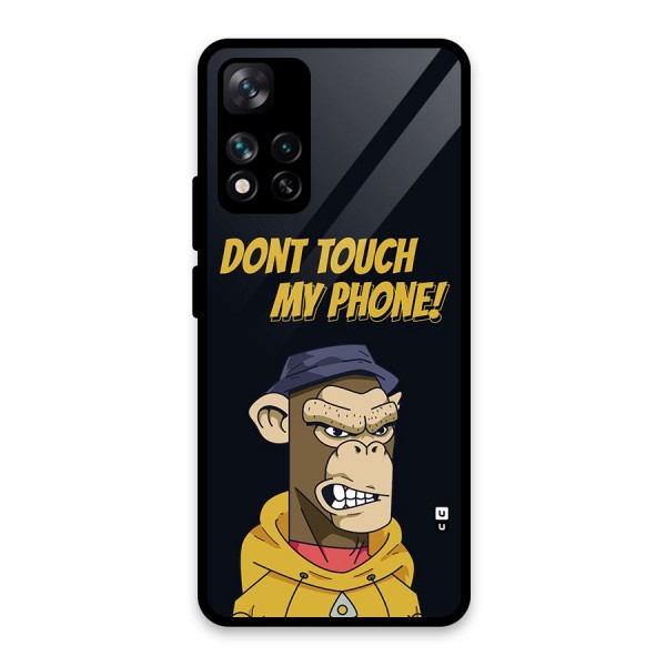 Dont Touch My Phone Glass Back Case for Xiaomi 11i 5G